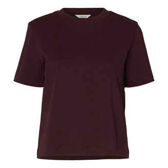 Selected Femme SlfEssential SS Boxy Tee Fig